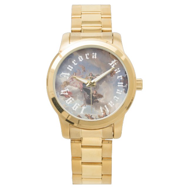 AURORA KARNAVALI 1994 Versailles Watch Gold Armbanduhr (Vorderseite)