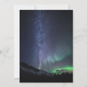 Aurora-Karte für die Milchstraße Save The Date