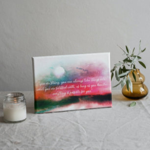 Aurora Landschaft Inspiration Typografie Zitat Poster