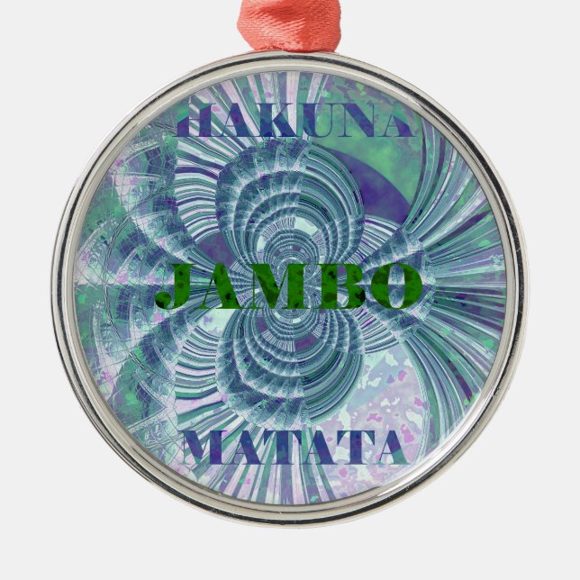Aurora Matata Kunstdruckerei Ornament Aus Metall (Vorne)
