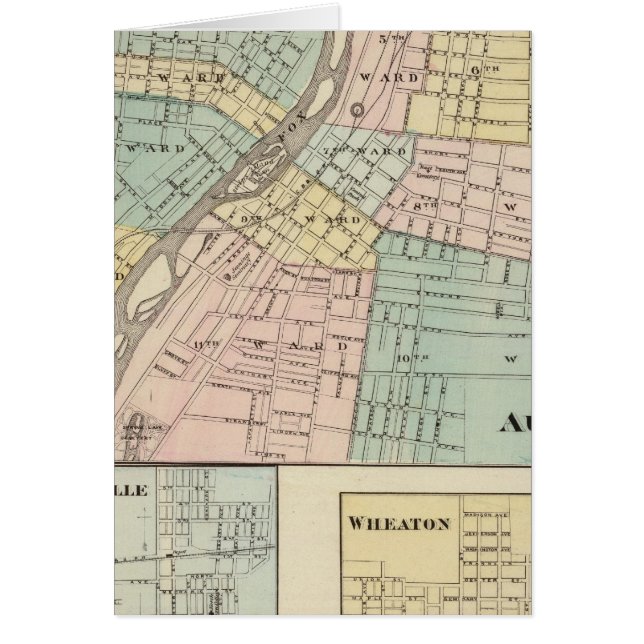 Aurora, Naperville und Wheaton (Vorne)