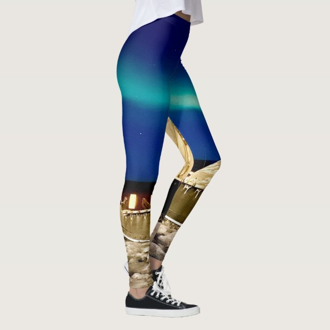 Aurora Northern Light Kangerlussuaq Grönland Leggings (Rechts)