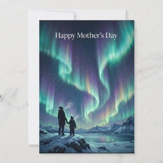 "Aurora — Northern Lights Mother's Day  Karte