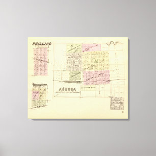 Aurora, Phillips, ein Hampton, Nebraska Leinwanddruck