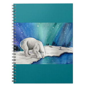 Aurora Polar Bear Notizblock