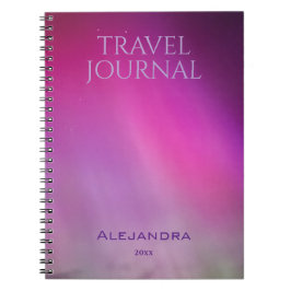 Aurora-Reisejournal Name Jahr Notizbuch Notizblock
