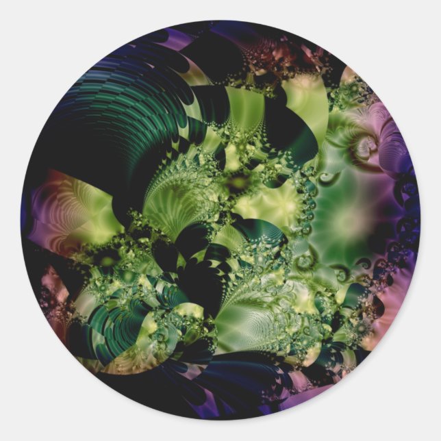 Aurora Runder Aufkleber (Vorderseite)