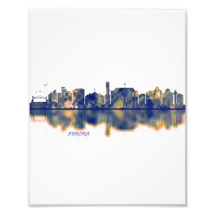 Aurora Skyline Fotodruck