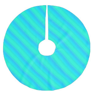 Aurora Streifen - blau, aqua, türkis Polyester Weihnachtsbaumdecke
