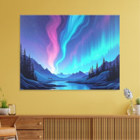 Aurora Tide – Premium 40"x32" Fluid Art Leinwand
