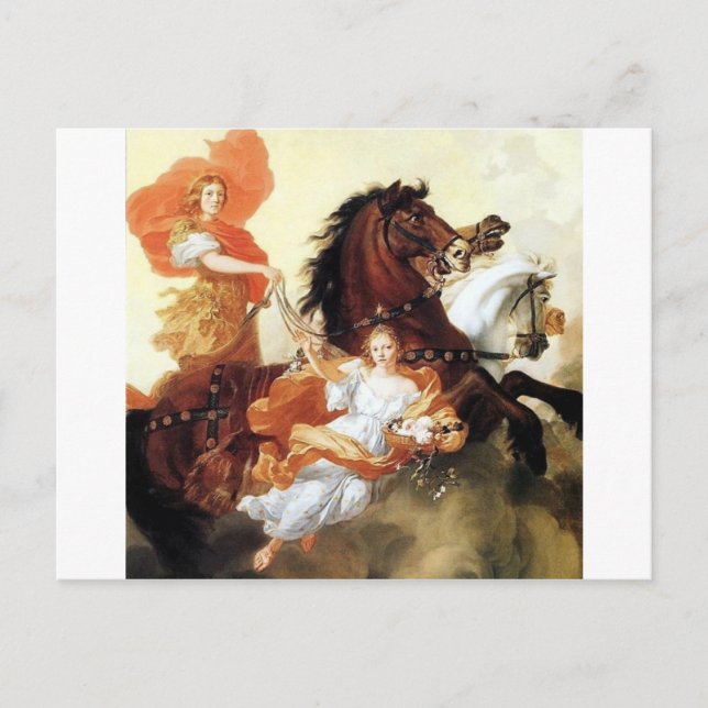 Aurora und Apollo Antique Malerei Mythologie Kunst Postkarte (Vorderseite)