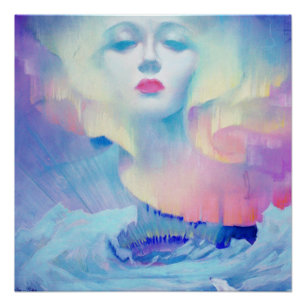 Aurora von Clive Henry blue Poster