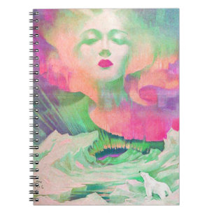 Aurora von Clive Henry farbenfroh pink Notizblock
