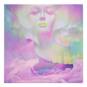 Aurora von Clive Henry rosa Pastell Poster