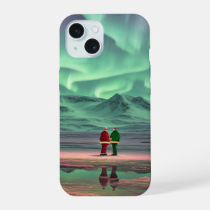 Aurora Weihnachten iPhone 15 Hülle