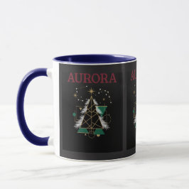 AURORA – Weihnachts-Mug mit Vektorgrafiken für die Tasse