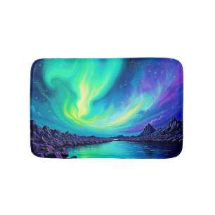 Auroras magisches nächtliches Sky-Tanzdesign Badematte