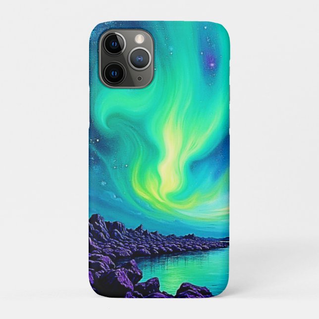Auroras magisches nächtliches Sky-Tanzdesign Case-Mate iPhone Hülle (Rückseite)