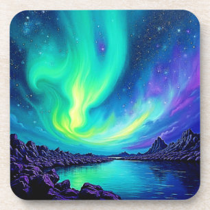 Auroras magisches nächtliches Sky-Tanzdesign Getränkeuntersetzer