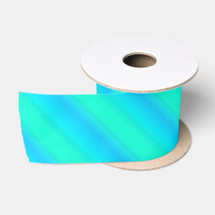 Aurorastreifen - Blau, Aqua, Türkis Satinband