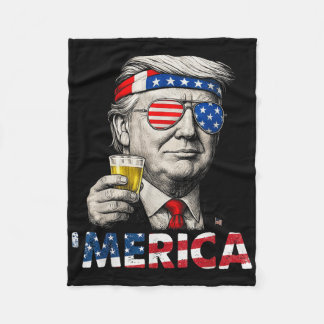 Aus 4. Juli wieder große Shirts Patriotic 4. Fleecedecke