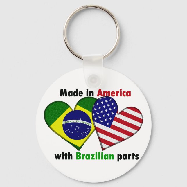 aus Amerika mit Brazilinteilen Schlüsselanhänger (Vorderseite)