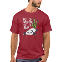 Aus Bambus, keine Ideen mehr Panda T-Shirt