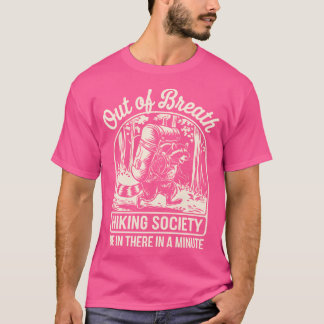 Aus dem Atem wandernde Gesellschaft Funny Raccoon T-Shirt