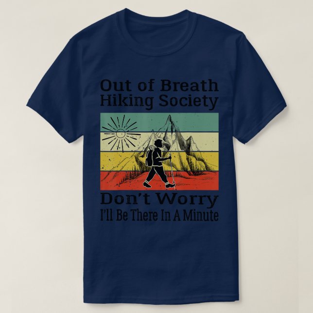Aus dem Atem wandernde Gesellschaft Sonnenaufgang  T-Shirt (Design vorne)