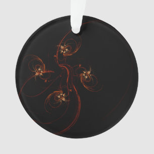 Aus dem dunklen Abstrakten Kunstakrylkreislauf Ornament