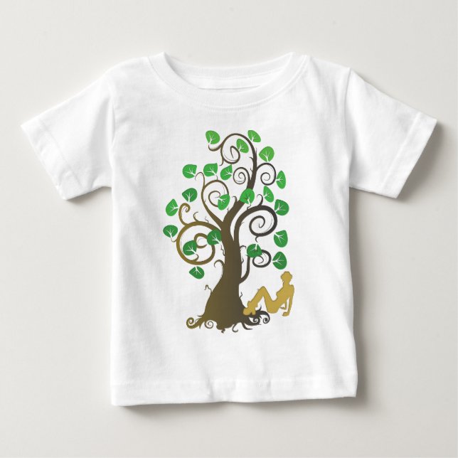 Aus dem Familienbaum fallen Baby T-shirt (Vorderseite)