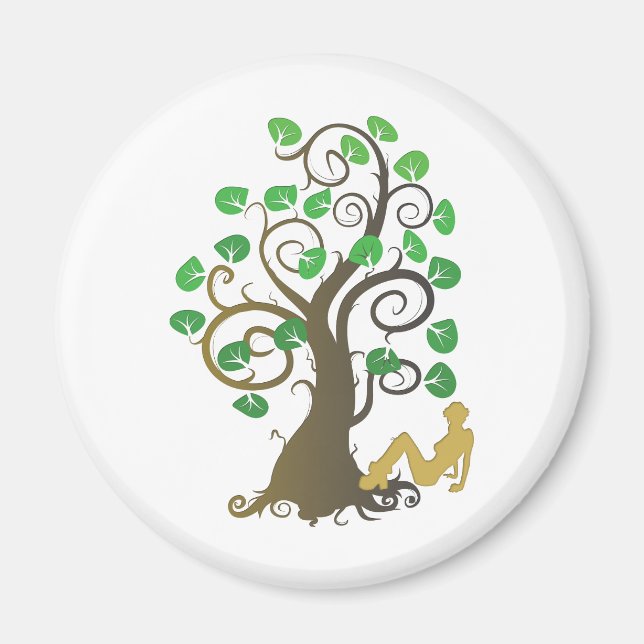 Aus dem Familienbaum fallen Magnet (Vorne)