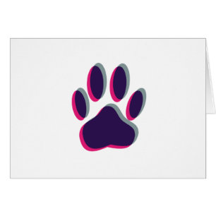 Aus dem Fokus heraus Dog Paw Print