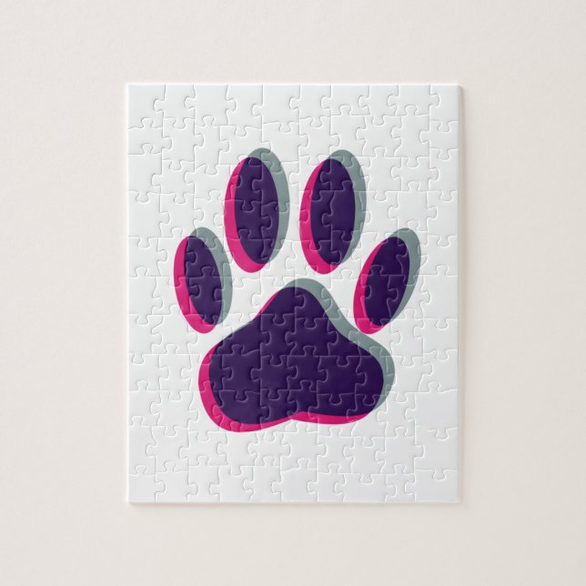 Aus dem Fokus heraus Dog Paw Print (Vertikal)