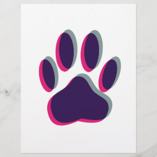 Aus dem Fokus heraus Dog Paw Print