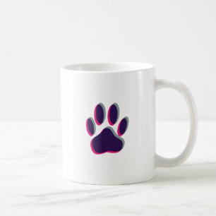 Aus dem Fokus heraus Dog Paw Print Kaffeetasse