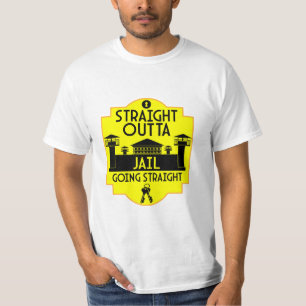Aus dem Gefängnis Freisetzung Geschenk Zwei-Tonen- T-Shirt