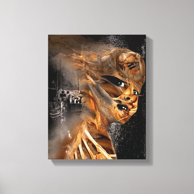 Aus dem Holzwerk gezackte Leinwand (Vorderseite)