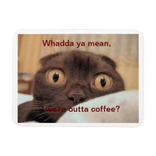 Aus dem Kaffee heraus lustig Magnet
