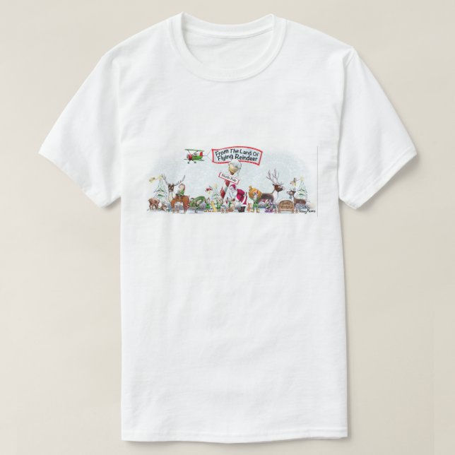 aus dem Land der Rentierfliege T-Shirt (Design vorne)