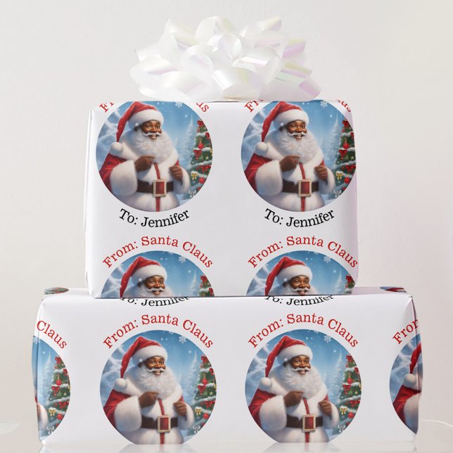 Aus dem Namen des Weihnachtskindes große Rolle hin Geschenkpapier (Von Creator hochgeladen)