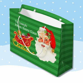 Aus dem Namen des Weihnachtskindes lesen sich jung Große Geschenktüte