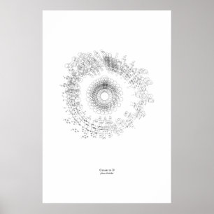 Aus dem Stab: Canon in D (schwarz) Poster