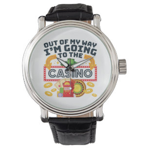Aus dem Weg gehe ich zum Casino Gambler Armbanduhr
