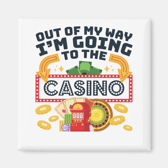 Aus dem Weg gehe ich zum Casino Gambler Magnet (Vorne)