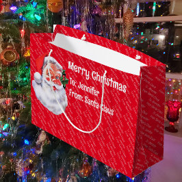 Aus dem Weihnachtsmann, der den Namen Kids Niedlic Große Geschenktüte