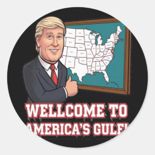 aus dem Wellcome Golf von USA Runder Aufkleber