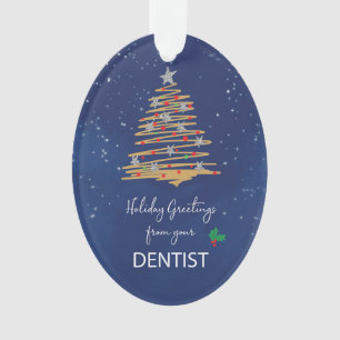 Aus dem zahnärztlichen Weihnachtsbaum anpassbarer  Ornament