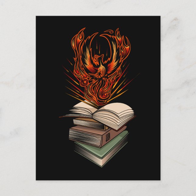 Aus den Büchern Postkarte (Vorderseite)