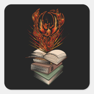 Aus den Büchern Quadratischer Aufkleber